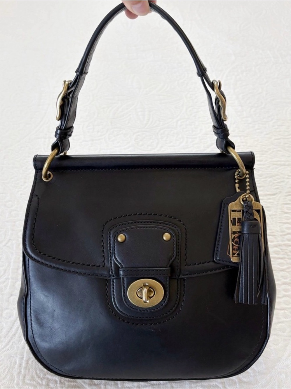 Coach 19132 Willis 70th Anniversary Limited Edition Black Leather